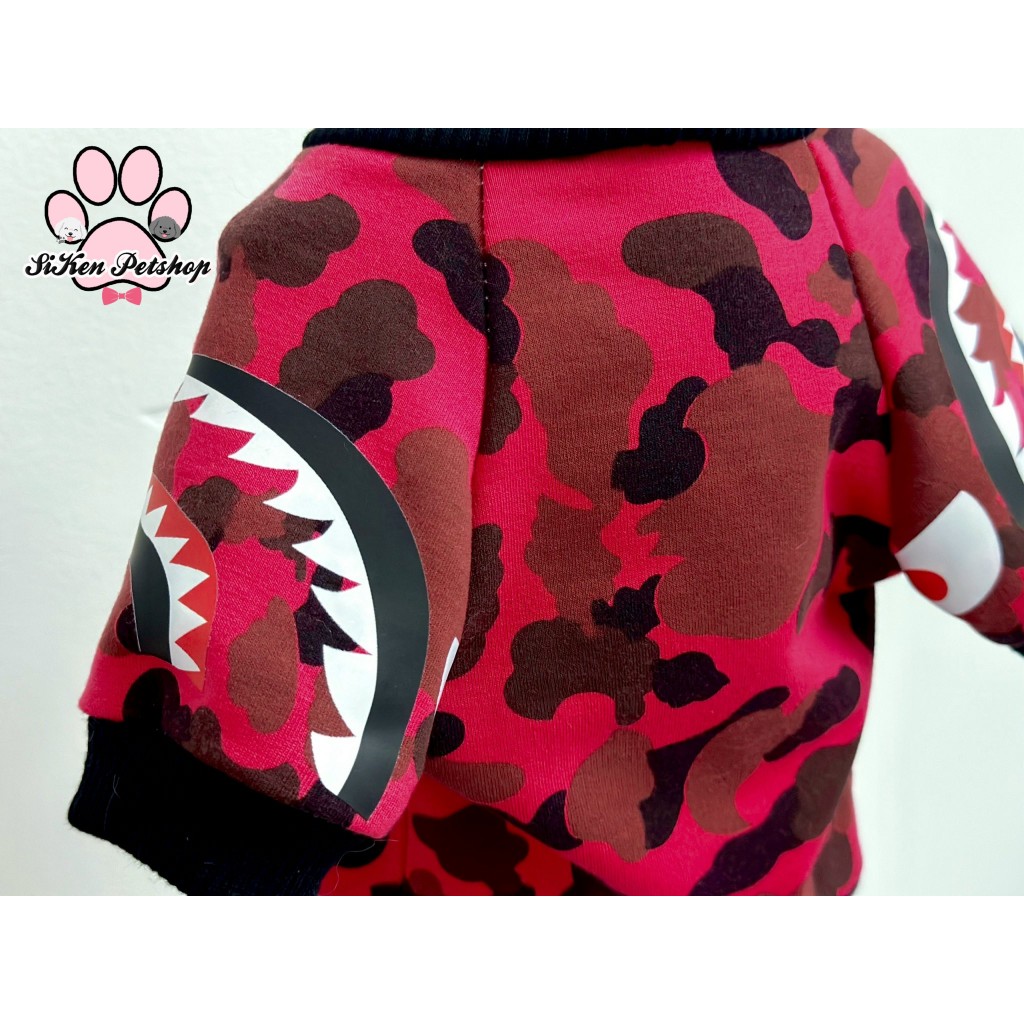 Áo thun BAPE hồng cho CHÓ/MÈO