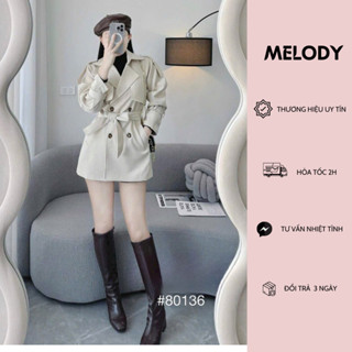 Áo Khoác Măng Tô Nữ Dáng Ngắn Đai Vai Chất Liệu Kaki Cao Cấp,Áo Mangto Cúc Loang Siêu Hot 2023 Kiểu Dáng Hàn Quốc  80136