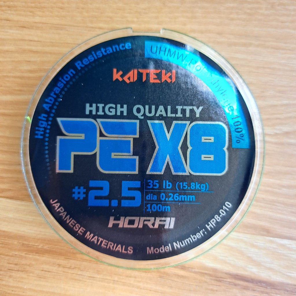 Dây câu cá size chuẩn PE Horai X8 100m