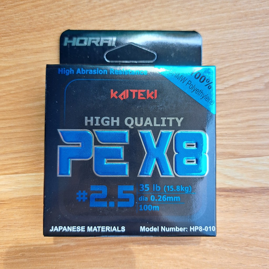 Dây câu cá size chuẩn PE Horai X8 100m