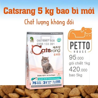 [gò vấp hoả tốc] Thức ăn cho mèo mọi lứa tuổi Catsrang all life stages 5kg hạt khô sản xuất tại Hàn Quốc