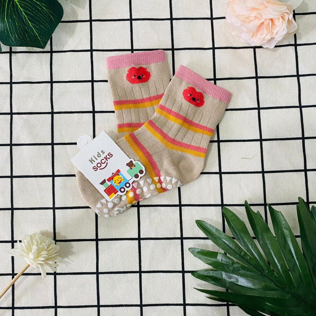 Tất Hàn KIDS SOCKS Cotton chống trơn trượt cao cấp cho bé