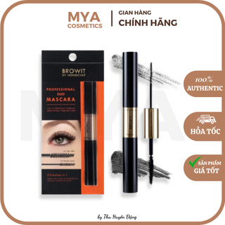 Chuốt mi Mascara Nongchat Browit - Bản Duo 2 đầu nhỏ, MYA COSMETICS