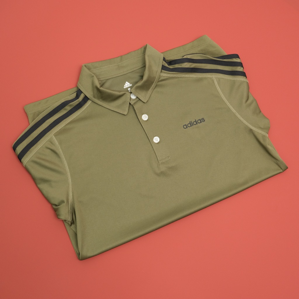Áo Thun Cổ Bẻ Thể Thao Nam Adidas D2M 3 Strips Polo