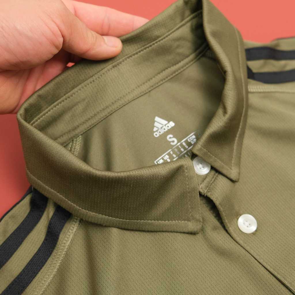 Áo Thun Cổ Bẻ Thể Thao Nam Adidas D2M 3 Strips Polo