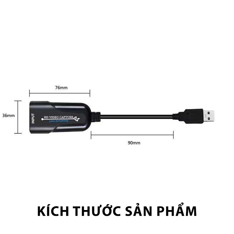 HDMI Video Capture Card USB 3.0 độ phân giải lên đến 1080P 60FPS, dành cho livestream