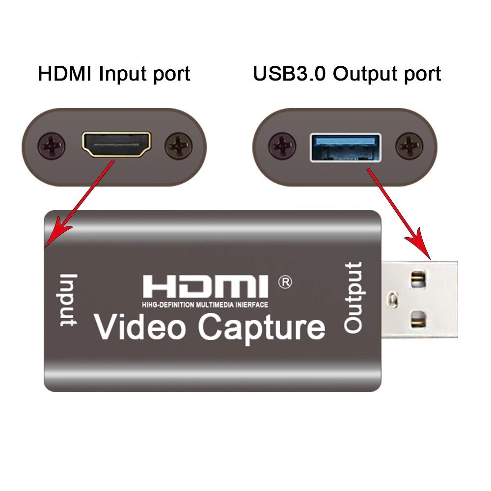 Đầu Video Capture Card HDMI sang USB 3.0 Sử Dụng Livestreams - Chất lượng video đầu ra lên 1080P 60fps