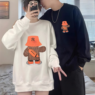 [Nỉ Chân Cua] Áo Đôi Sweater Gấu NY Đội Mũ Giơ Tay Vải Nỉ Chân Cua Cao Cấp Unim Store SWT10