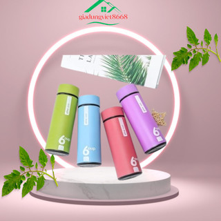 Bình đựng nước thủy tinh,bình nước giữ nhiệt dung tích 450ml 6up cao cấp