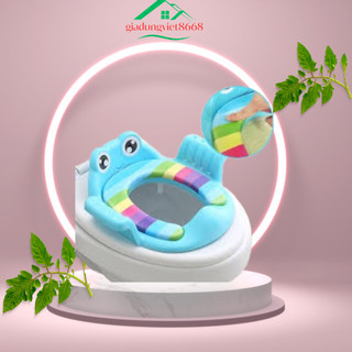Bệ Lót Thu Nhỏ Bồn Cầu Có Tay Vịn Cho Bé-Miếng Lót Bồn Cầu Thu Nhỏ Cho Bé Giá Tốt