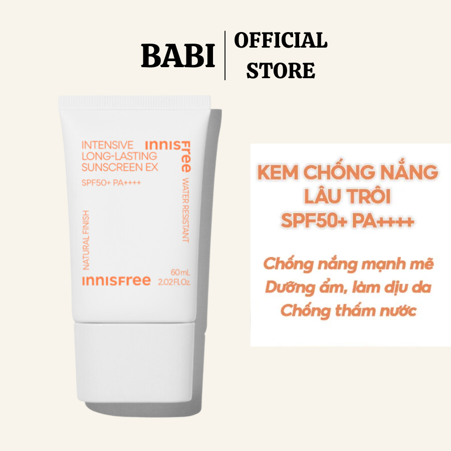 Kem chống nắng lâu trôi tăng cường innisfree Intensive Triple-shield Sunscreen SPF50+ PA++++ 50 mL