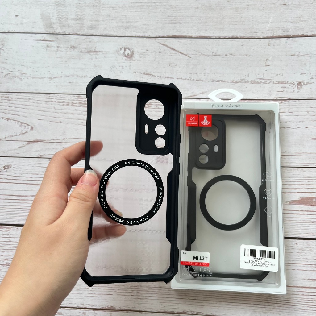 Ốp lưng XUNDD Redmi K50 Ultra / Xiaomi 12T - Hỗ trợ sạc không dây, Viền TPU, Chống sốc