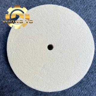 Bánh nỉ lông cừu-nỉ trắng long cừu-bánh nỉ trắng đánh bóng kích thước 250x25x16mm