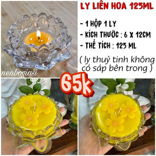 1 hộp 1 ly sen liên hoa 125ml , 60ml