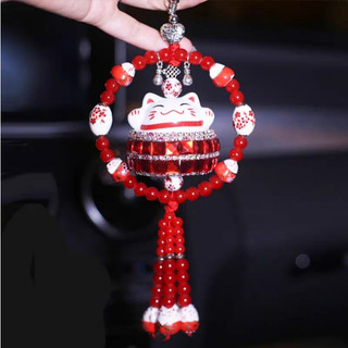 Dây treo MÈO THẦN TÀI đính đá trang trí xe hơi, ô tô hàng cao cấp - D&A Shop