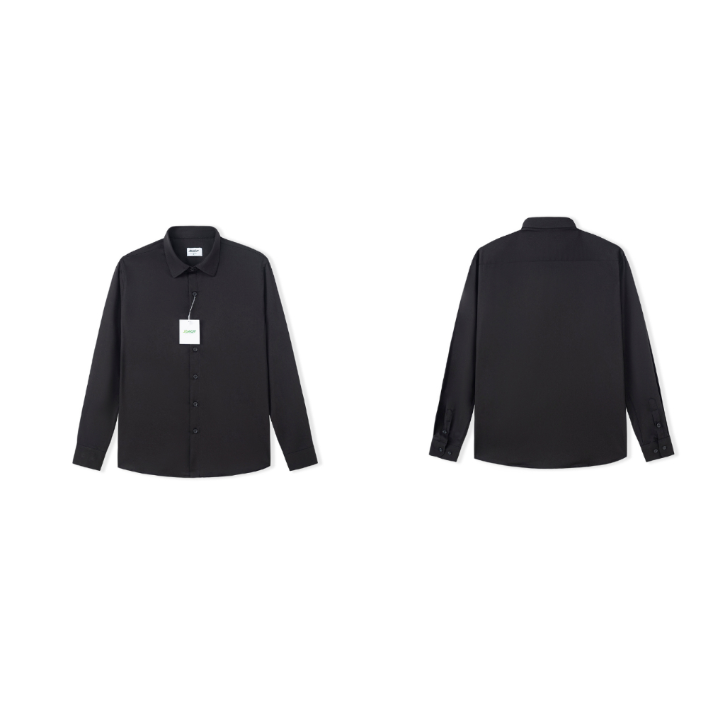 Áo sơ mi trắng nam dài tay Bamboo cotton, sơ mi đen công sở cao cấp JBAGY - JS0108