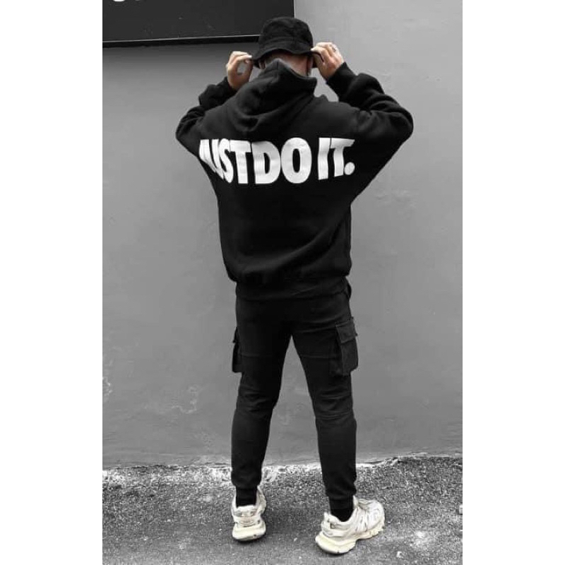 Áo khoác Hoodie Ju-st Do It Form Unisex Nam Nữ - chất liệu 100% cotton Full Tag