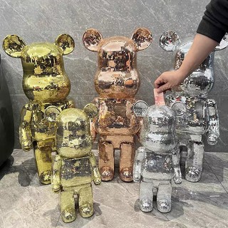 Gấu Bearbrick Bling decor cao cấp size 100cm đủ màu vàng bạc đồng thích hợp trang trí shop phòng khách hàng có sẵn 