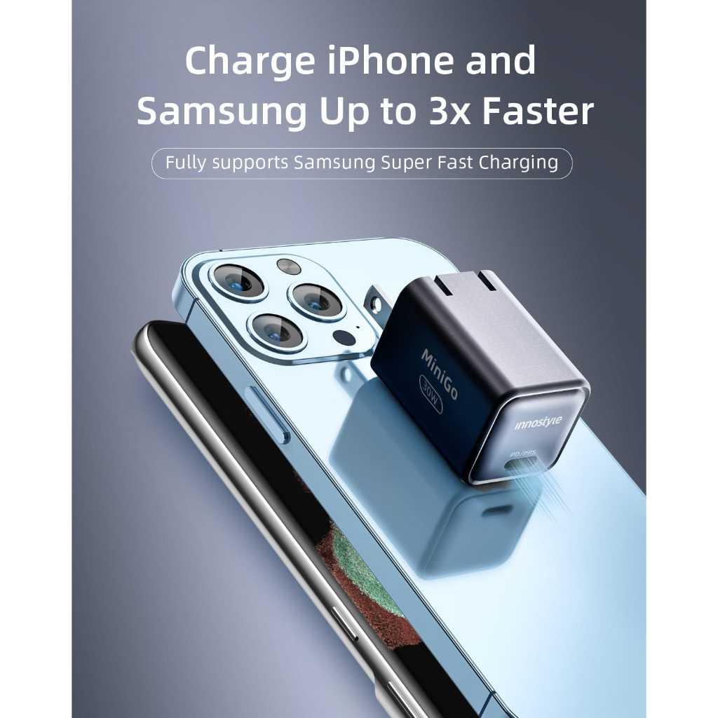 Sạc nhanh Innostyle Minigo Gan II PD/PPS 30W IC30GPDWHT