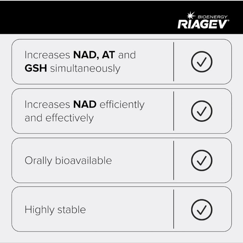 Viên NAD+ Plus 1400mg Công Nghệ RiaGEV-WS, Tăng Nad, NMN, NR, Nicotinamide Riboside Niacin Toniiq