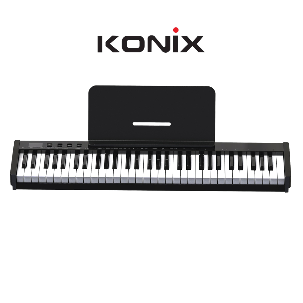 Đàn Piano điện, Digital Piano - Konix PH61S - 61 phím nặng cảm ứng lực nhấn, Bluetooth, Travel Piano