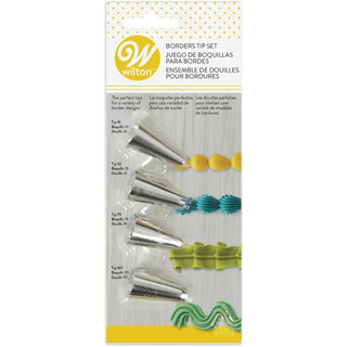 Bộ 4 đuôi bắt bông kem Wilton (Tips 10, 32, 70, 105)