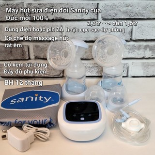 Máy hút sữa điện đôi Sanity Đức chính hãng