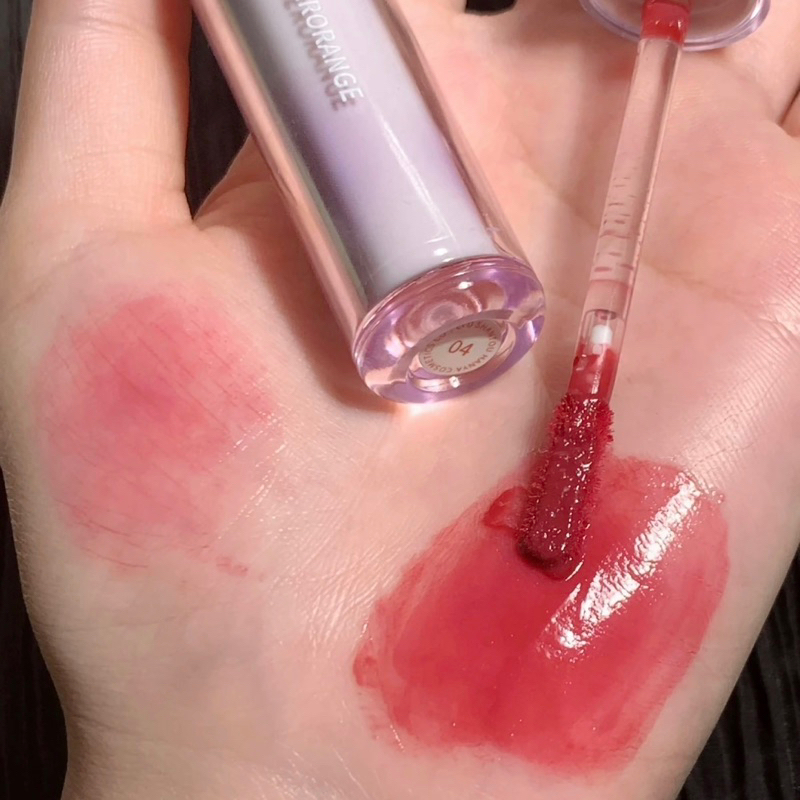 Son tint bóng HerOrange thạch trà đá giữ ẩm căng bóng môi