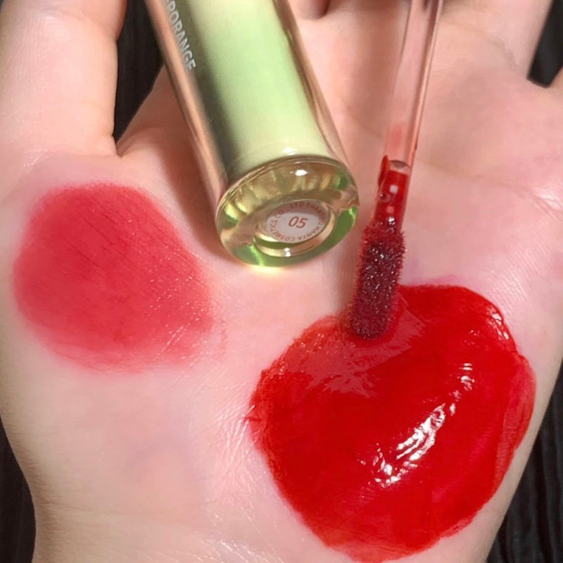 Son tint bóng HerOrange thạch trà đá giữ ẩm căng bóng môi