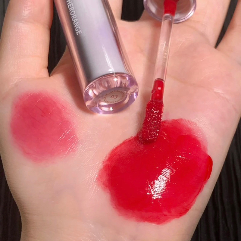 Son tint bóng HerOrange thạch trà đá giữ ẩm căng bóng môi