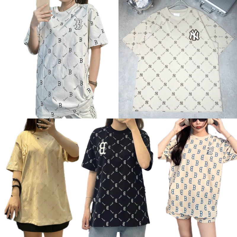 | ẢNH THẬT | Áo phông ml // b monogram logo thêu from nam nữ ( sẵn )