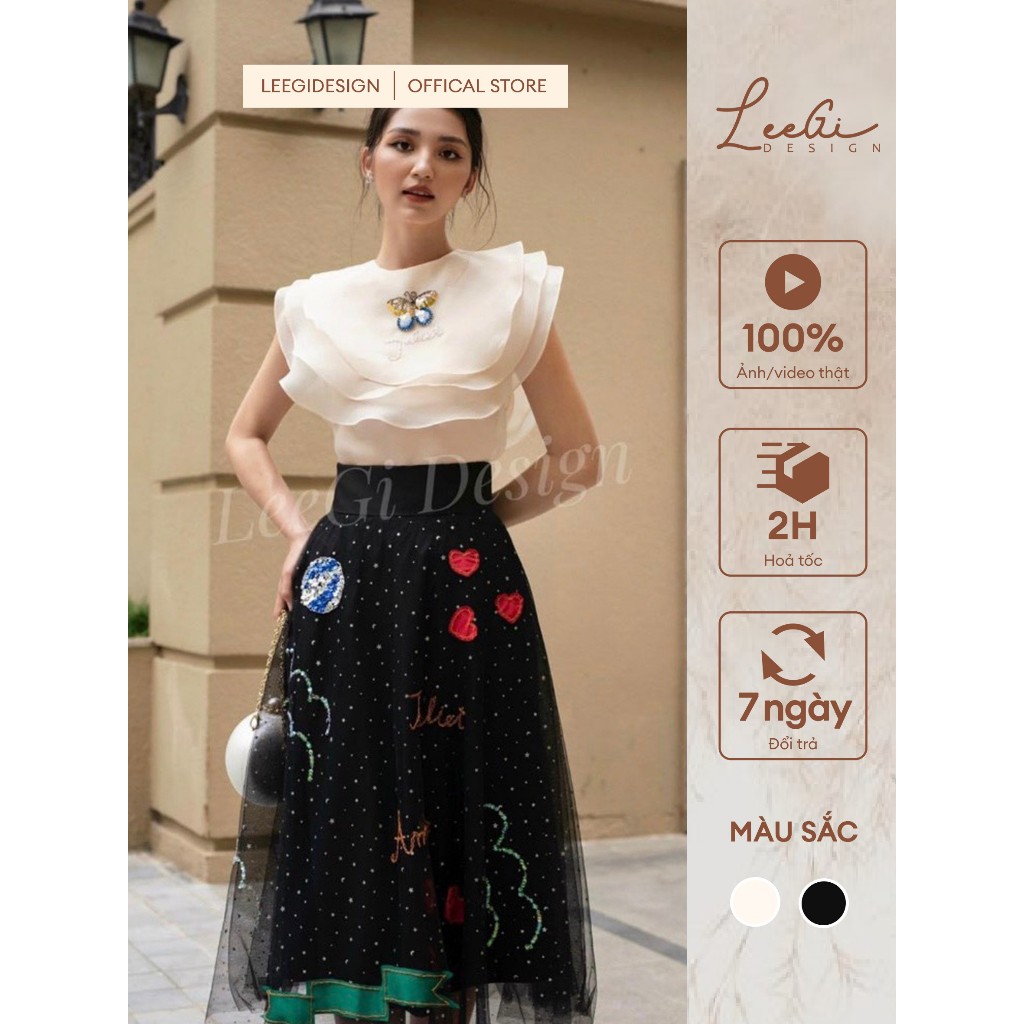 Set váy tim áo bèo LeeGi Design phong cách sang trọng thanh lịch