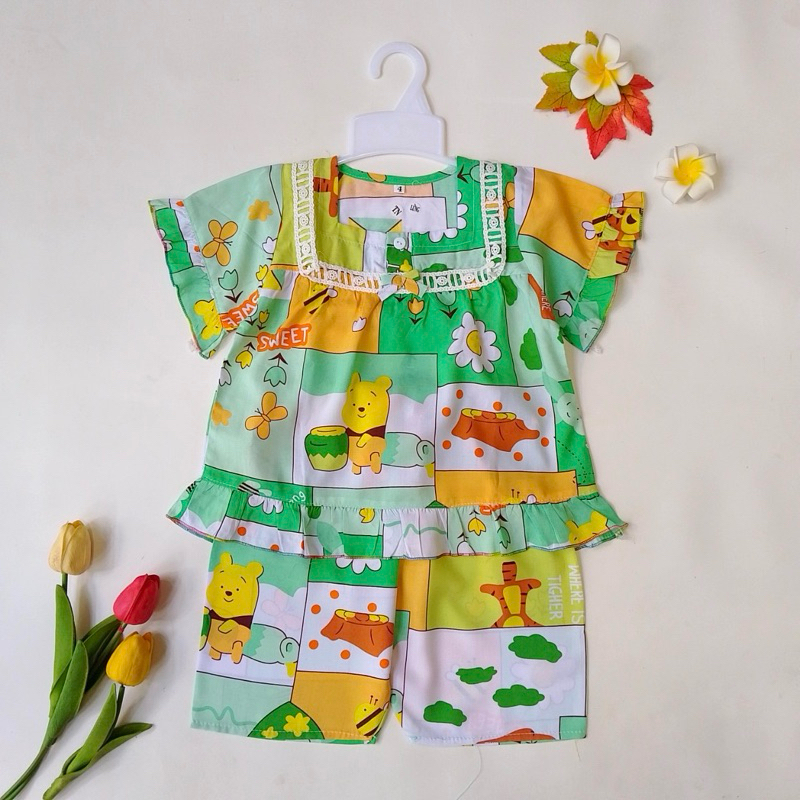 9-32kg Bộ lanh BÉ GÁI TAY NGẮN QUẦN LỬNG