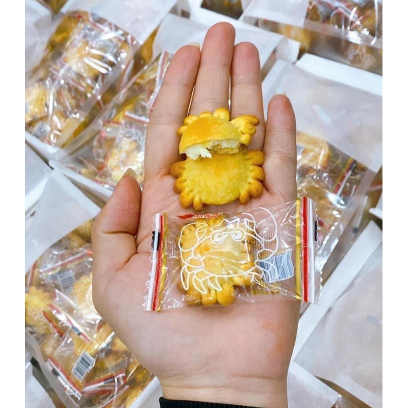 Bánh quy cua nhân kem bơ sữa An Bình 300g mặn mặn giòn tan thơm ngon