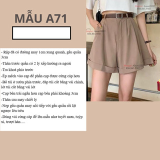 RẬP GIẤY A0 QUẦN ĐÙI DÁNG RỘNG MÃ A71