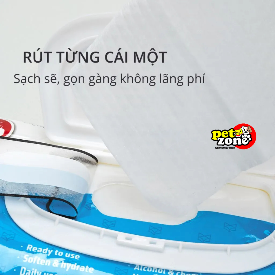 Khăn ướt vệ sinh chó mèo Fofos - Khăn ướt lau khóe mắt chó mèo