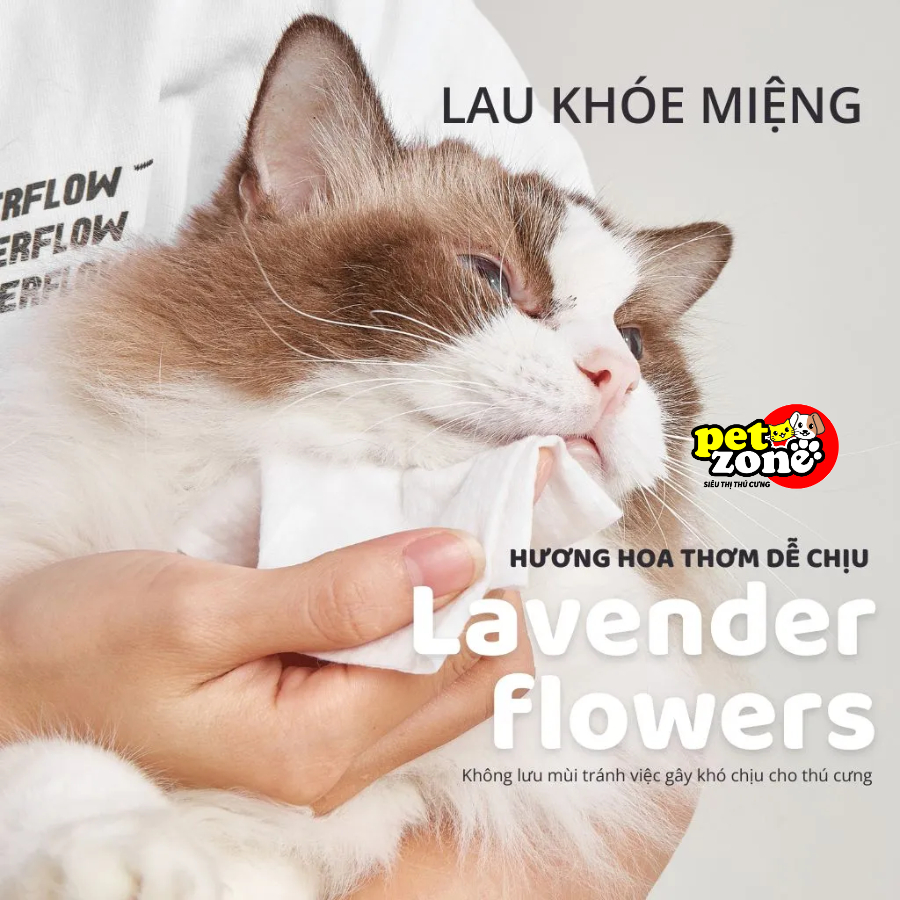 Khăn ướt vệ sinh chó mèo Fofos - Khăn ướt lau khóe mắt chó mèo