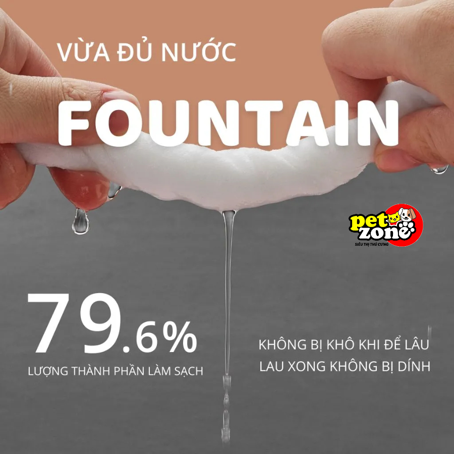 Khăn ướt vệ sinh chó mèo Fofos - Khăn ướt lau khóe mắt chó mèo