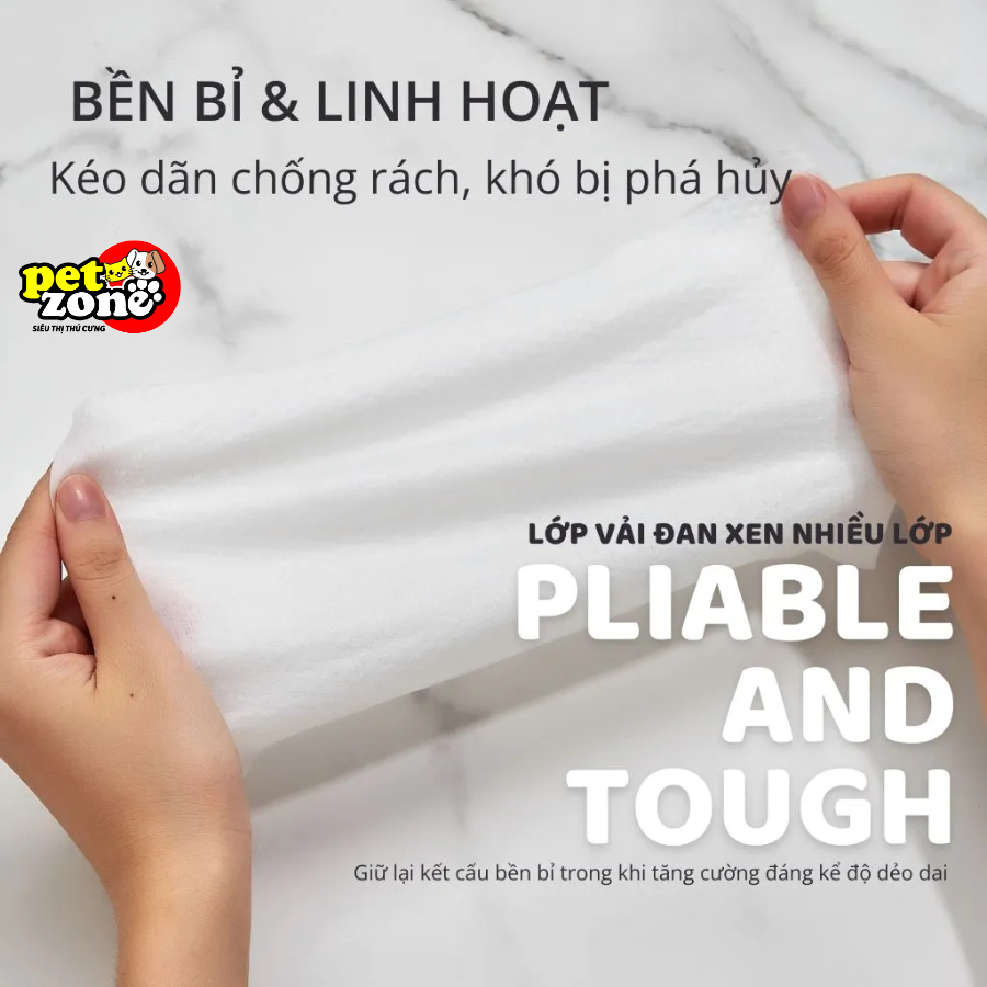 Khăn ướt vệ sinh chó mèo Fofos - Khăn ướt lau khóe mắt chó mèo