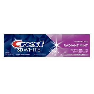 Kem đánh răng crest 3d radiant mint - mỹ - 107g