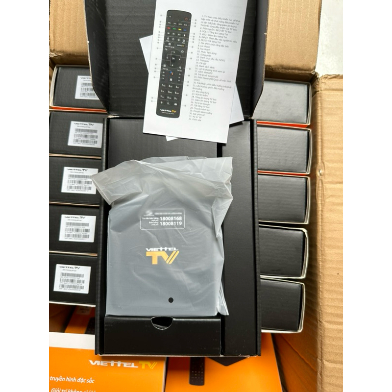 Tivi Box Viettel TV Vàng Android mới full box chưa qua sử dụng đã up rom ATV truyền hình kỹ thuật số