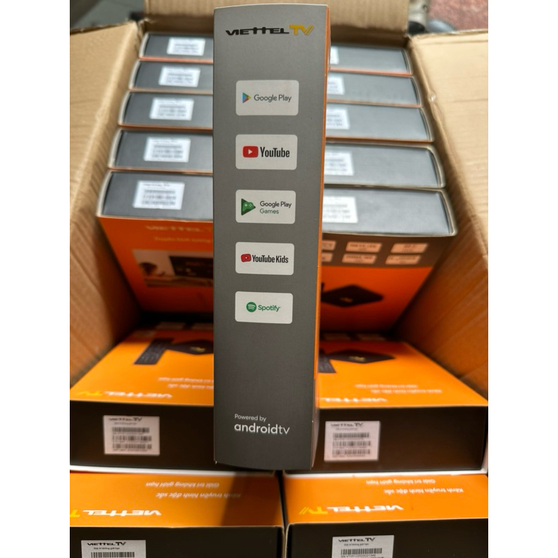 Tivi Box Viettel TV Vàng Android mới full box chưa qua sử dụng đã up rom ATV truyền hình kỹ thuật số