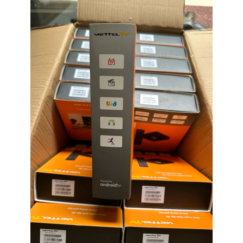 Tivi Box Viettel TV Vàng Android mới full box chưa qua sử dụng đã up rom ATV truyền hình kỹ thuật số