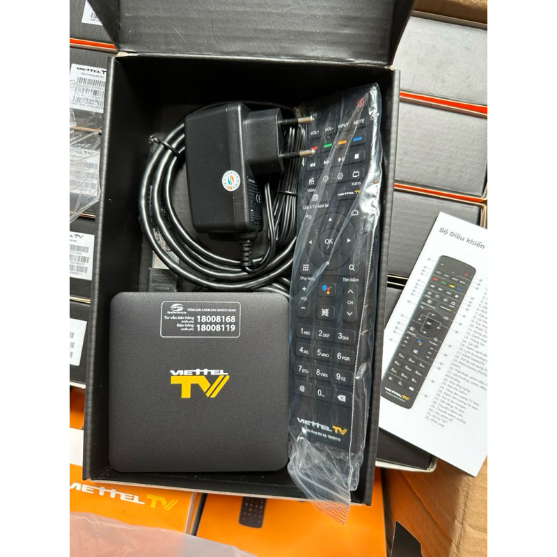 Tivi Box Viettel TV Vàng Android mới full box chưa qua sử dụng đã up rom ATV truyền hình kỹ thuật số