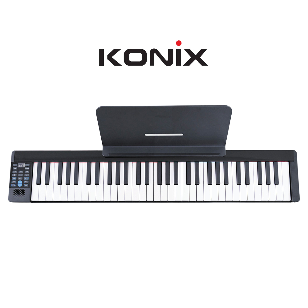 Đàn Piano điện, Digital Piano - Konix PJ61Z - 61 phím nặng cảm ứng lực nhấn, Bluetooth, Travel Piano