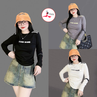 Áo thun nữ ôm dáng tay dài , form ôm gọn tôn dáng, chất thun cotton mềm
