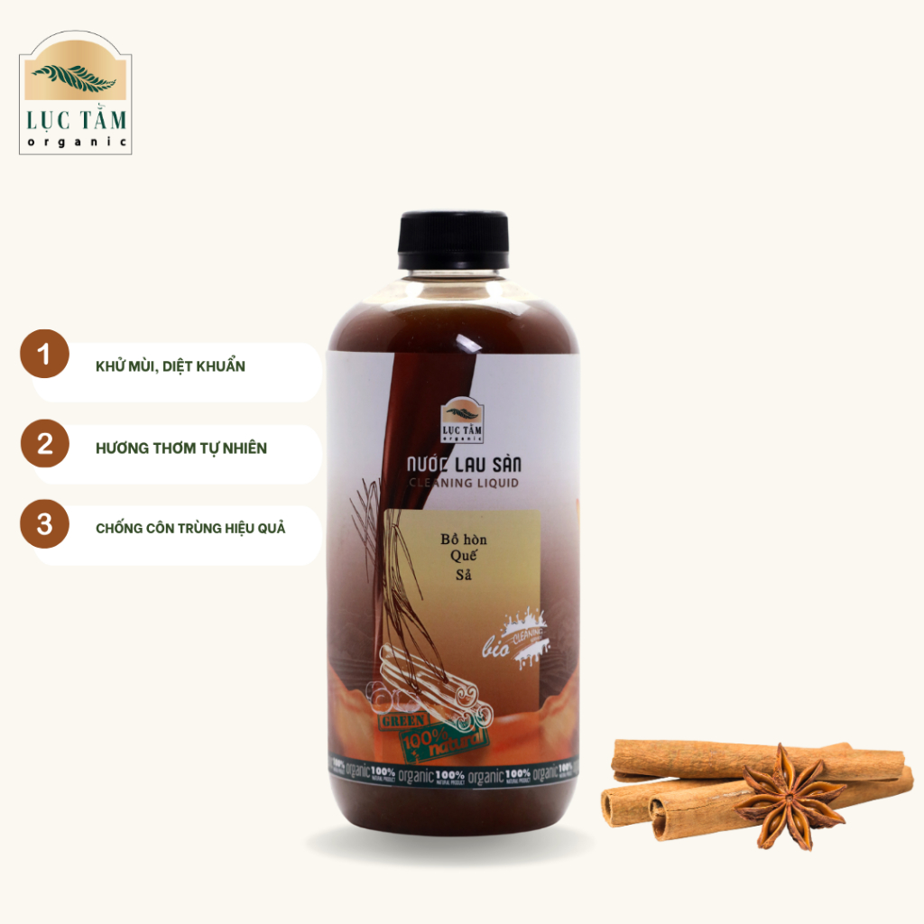 Nước lau sàn bồ hòn quế hoàn toàn tự nhiên, đuổi muỗi đuổi côn trùng