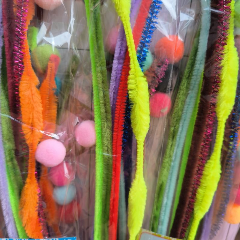 Vỉ 12 túi kẽm nhung tạo hình sáng tạo bông hoa , con vật