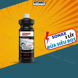 Nước rửa xe SONAX Actifoam Energy 1L tạo bọt dày, dùng cho xe ô tô, xe máy