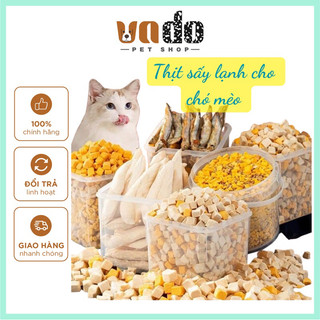 Thịt Gà /Vịt /Trứng /Cá hồi sấy khô chó chó mèo, thịt sấy khô thơm ngon cho chó mèo